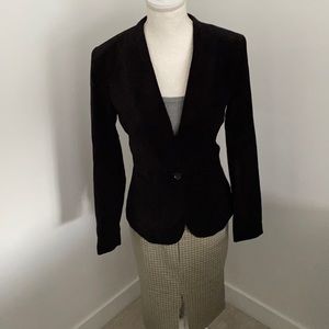 NWOT H&M black velvet blazer